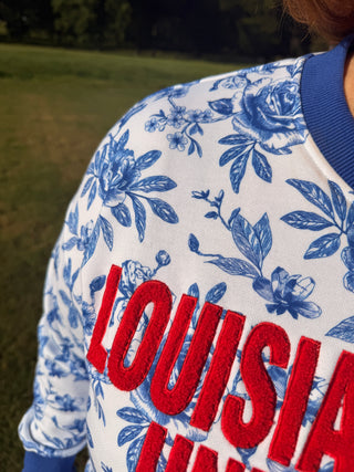 La Tech BC Floral Toile Sweatshirt
