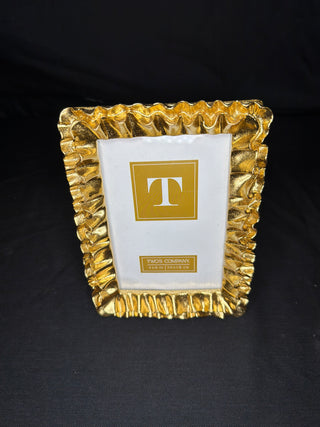 Gold Ruffles Frame