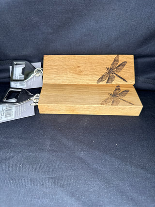 Oak Bottle Opener- Dragonfly