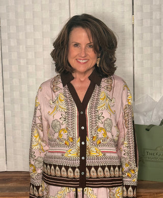 Entro Vintage Romance Button Down Top