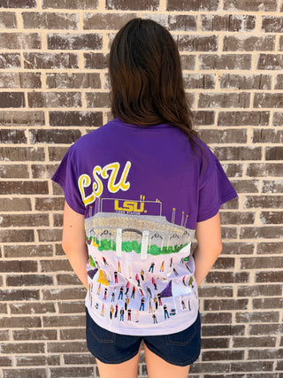 QoS Licensed LSU Stadium Tailgate Party Tee