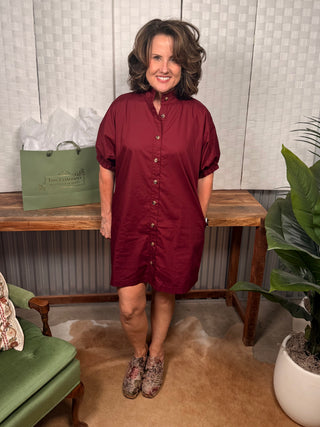 Entro Button Sheath Dress
