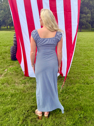 Nantucket Gingham Midi Dress