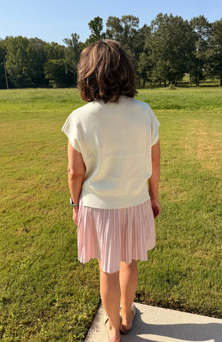 Blush Hour Pleated Skirt