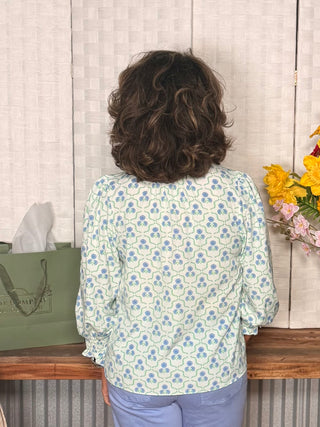Mary Square Sweetbriar Lattice Top