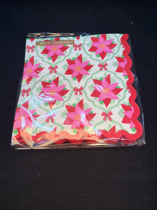 Poinsettia Cocktail Napkins