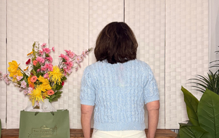 Colette Cable Knit Short Sleeve Sweater