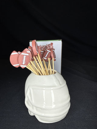 Football Helmet Pick Holder with 20 Picks
