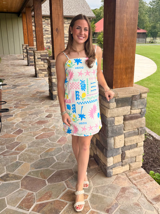 Santorini Summer Slip Dress