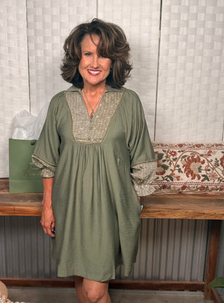 Umgee Sweet Embroidered Dress
