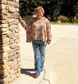 BIBI Floral Thermal Sweatshirt