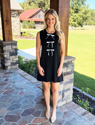 She & Sky Pretty Bow  Dress