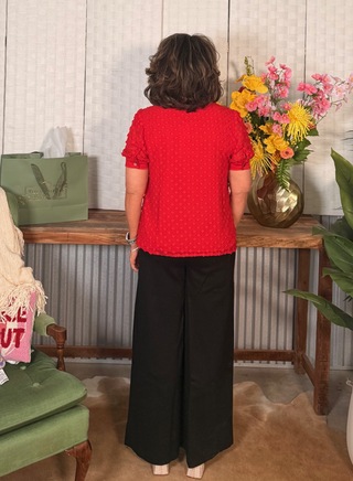 High Rise Flare Let Ponte Pants