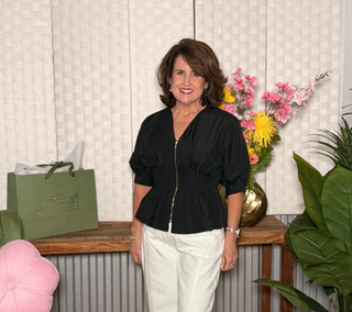 Entro Half Sleeve Zip Front Blouse