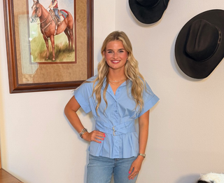 Entro Cinched & Chic Button-Up Blouse