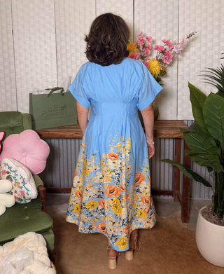 Entro Blue Wildflower Dress