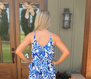 Lili Sidonio Blue Alizee Top