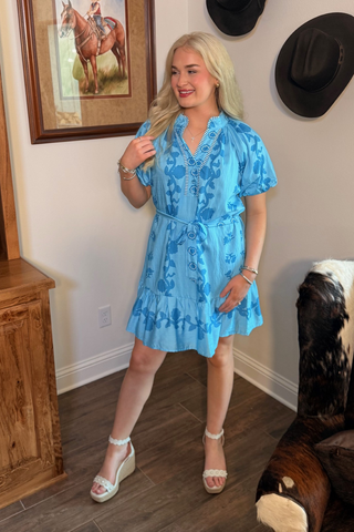 Umgee Bloom Breeze Tie Dress