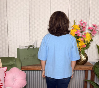 Entro Sky Breeze Linen Top