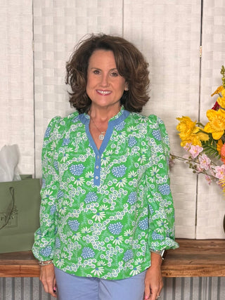 Mary Square Daisy Chain Top