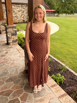 Polka Dot Midi Dress