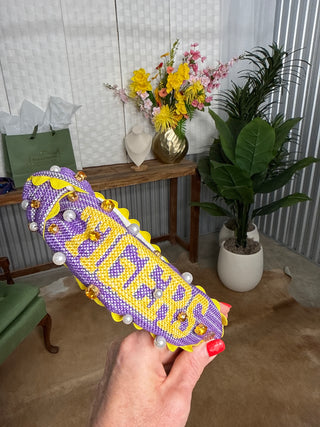 LSU Cross Stitch Headband