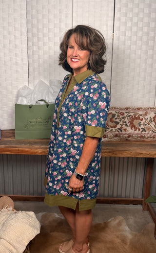 Vintage Rose Polo Dress