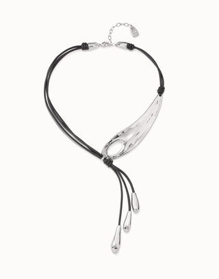 UNO de 50 Silver Big Leaf Necklace