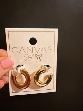 Cali Large Flat Hoop Earrings