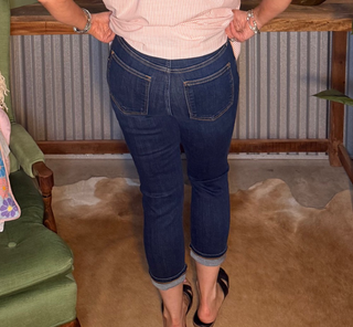 Judy Blue HW Capri with Single Cuff
