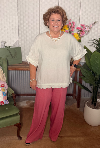 Kut from the Kloth Meg High Rise Wide Legs with Patch Pockets