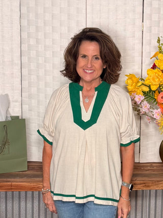 Umgee Linen Cotton Top