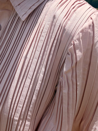 Blush Hour Pleated Top