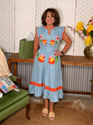 Garden Midi Dress