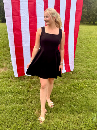 She & Sky Classic Charm Mini Dress
