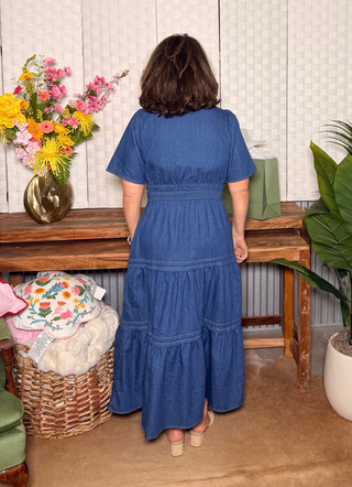 Blue Ridge Beauty Denim Midi Dress
