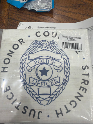 Police Emblem Plaque