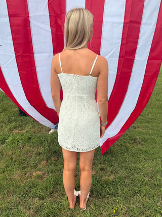 She &Sky Midnight Lace Tube Dress