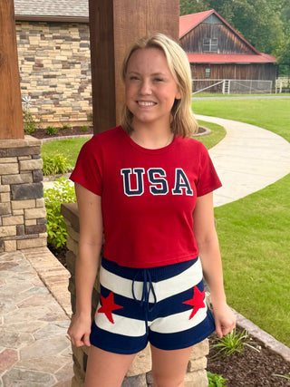 All American Star Knit Shorts