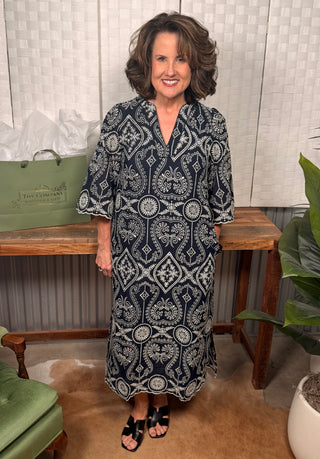 Southern Charm Embroidered Dress