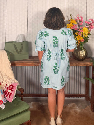 Entro  Blossom Stripe Dress