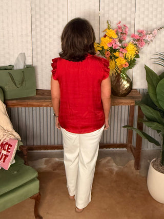 Current Air Scarlet Statement Top