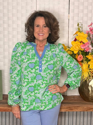 Mary Square Daisy Chain Top
