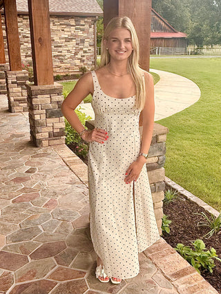 Polka Dot Midi Dress