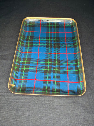 Tartan Metal Tray 7x5