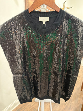 Entro Sequin Knit Sweater Vest