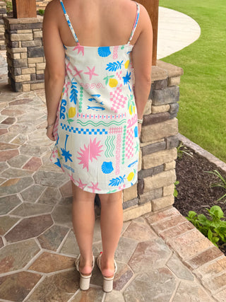 Santorini Summer Slip Dress