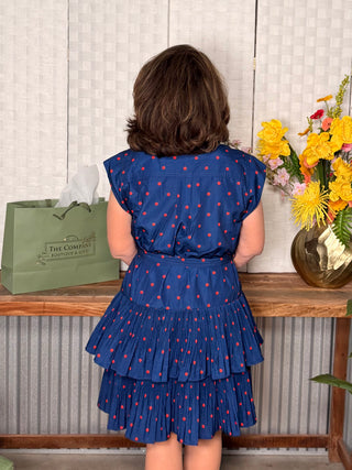 Midnight Confetti Tiered Dress