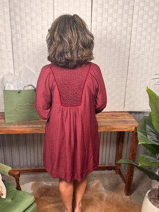 Umgee Sweet Embroidered Dress