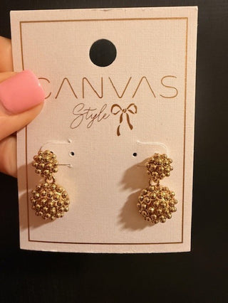 Faye Beaded Cluster Drop Earrings